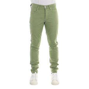 PANTALONE BARCHI LINO MILITARE